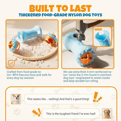 Interactive Treat Dispensing Dog Toys – Adjustable Puzzle Toy to Keep Dogs Busy, Enrichment, Mental Stimulation, Cognitive Fun and Boredom Buster for Puppy Teething, for Small Medium Dogs