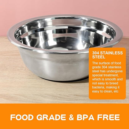 COMESOON 2 Pack 7.2" Stainless Steel Dog Bowls 50oz Thickened Durable Replacement Dog Food Bowls for Food and Water, Fit for COMESOON Bowl Stand DB-B01/DB-B03