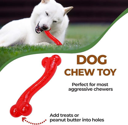 SPOT Play Strong S Bone - Durable TPR, Long Lasting Dog Chew for Aggressive Chewers, Hollow Center to Hide Treats, Virtually Indestructible Toy for Large Dogs & Puppies up to 90lbs - 12 inch