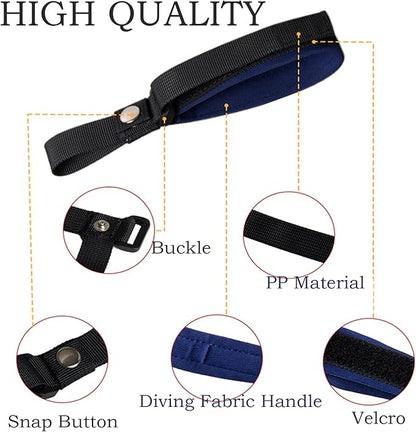 Retractable Dog Leash Wrist Strap - Hands Free, Adjustable, Royal Blue