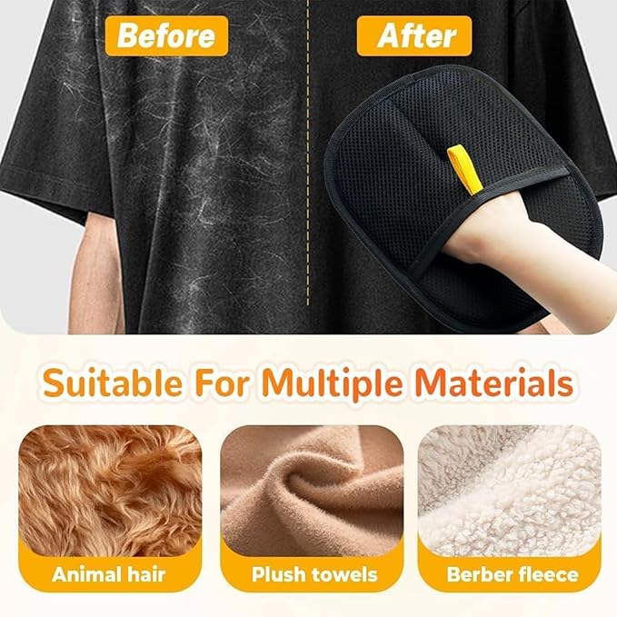 for Yomi Pet Hair Remover Glove, Cat Grooming Gloves, Reusable Static Removal Glove for Pet Hair, Versatile Dog Grooming Gloves for Couch, Furniture, Carpet, Car Seat (1PCS)