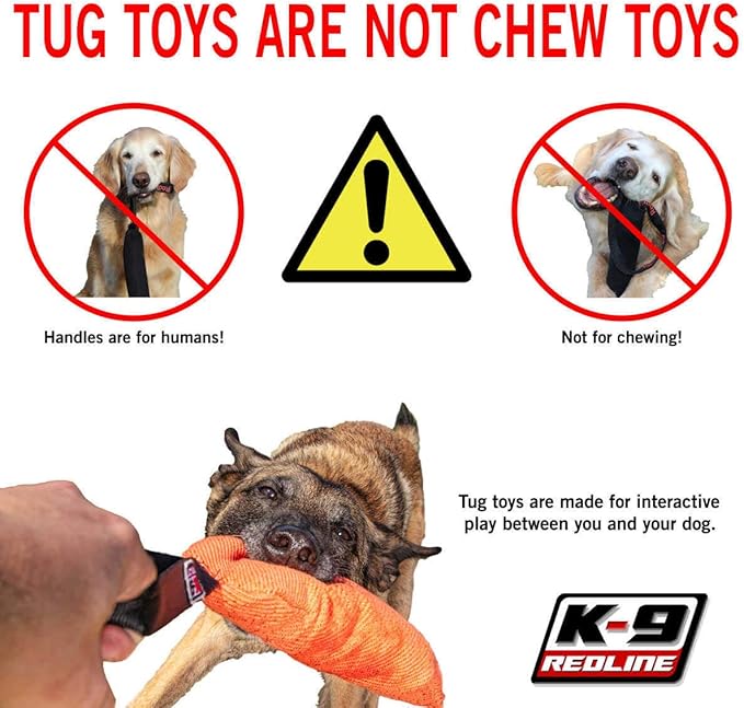 Redline k9 Real Sheep Skin Dog/Puppy Tug Toy Large