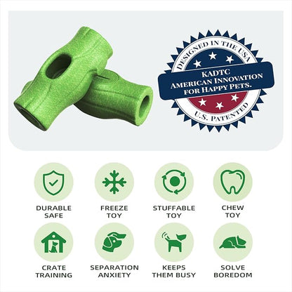 KADTC XXL 3-in-1 Durable Dog Enrichment Toy - Long-Lasting Fillable & Frozen Lick Toy - No-Transfer Freeze & Play -Mess-Free - Ultimate Boredom Buster & Tough Chew Toys for Large Dogs - BPA-Free, Safe