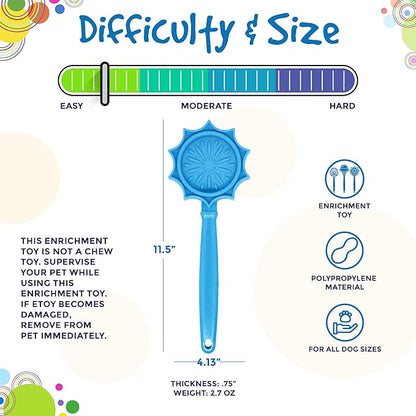 SodaPup Lick Sticks eToy – Durable Interactive Enrichment Toy Made in USA from Non-Toxic, Pet-Safe, Food Safe Material for Bonding, Training, Calming, Mental Stimulation, Oral Health & More