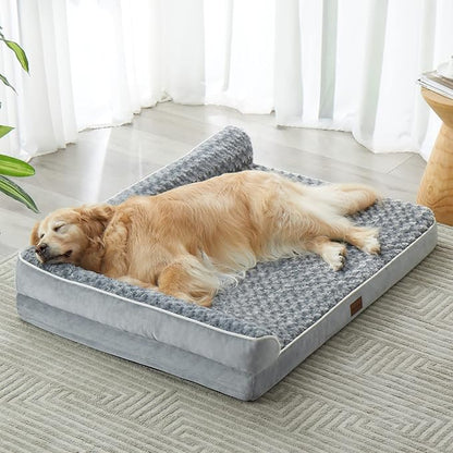 BFPETHOME Orthopedic Dog Bed for Large Dogs-Big Waterproof Sofa Dog Bed with Removable Washable Cover, Washable Pet Bed with Waterproof Lining and Nonskid Bottom,Pet Bed for Large Dogs (Pack of 2)