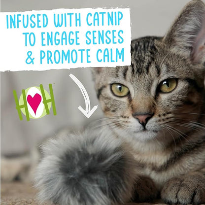 HuggleKats Cat Toys - Kitten Toys for Bored Indoor Cats, Perfect for Moving, Exercise, Biting & Chewing - Fur Ballies (3 Pack)