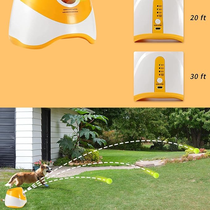 Genérico Automatic Ball for Dogs - Interactive Pet Machine - Interactive Ball for Pets - for Outdoor House Family Play Exercise and