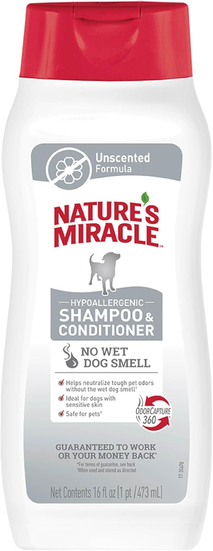 Nature’s Miracle Hypoallergenic Shampoo & Conditioner for Dogs, 16 Oz, Unscented