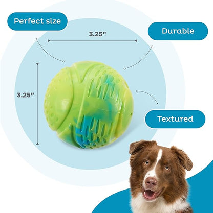 Outward Hound Grunt N' Punt Tennis Ball - Fetch Ball Dog Toy, Multi