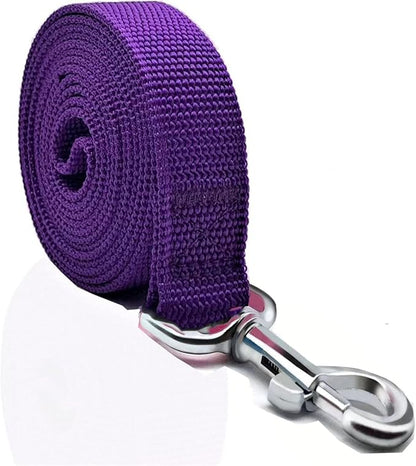 Nylon Dog Leash 8 Feet Long, Walking Training Dog Leashes for Medium Large Dogs