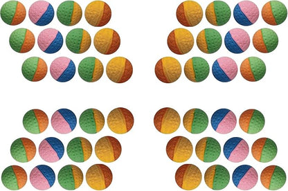 YnFag Foam Soccer Balls Cat Toys for Indoor Cats (48 Pack Foam Balls)