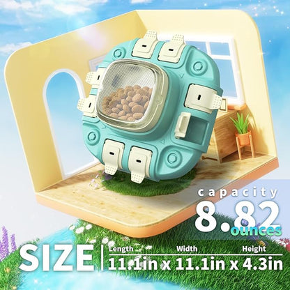 Slow Feeder Dog Bowl & Interactive Puzzle Toy - 3-in-1 Mental Stimulation Game with Treat Dispenser | Non-Slip Durable Design for Small Medium Large Dogs | Anti-Choking Food Maze & Easy Cle