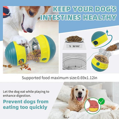 Interactive Dog Toys to Keep Them Busy, Puppy Puzzle Adjustable Food Dispenser Slow Feeder, Enrichment Treat Dispensing Toy Ball for Large/Medium/Small Breed Dogs Pet Gift