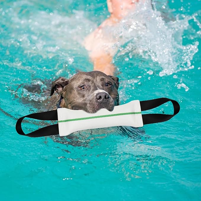 ASOCEA Dog Pool Toys,2-in-1 Dog Water Toys Interactive Tug Toys for Small to Large Dogs Bite Resistant Squeaky Floating Toy Perfect for Dock Diving Training Fetching Throwing Playing