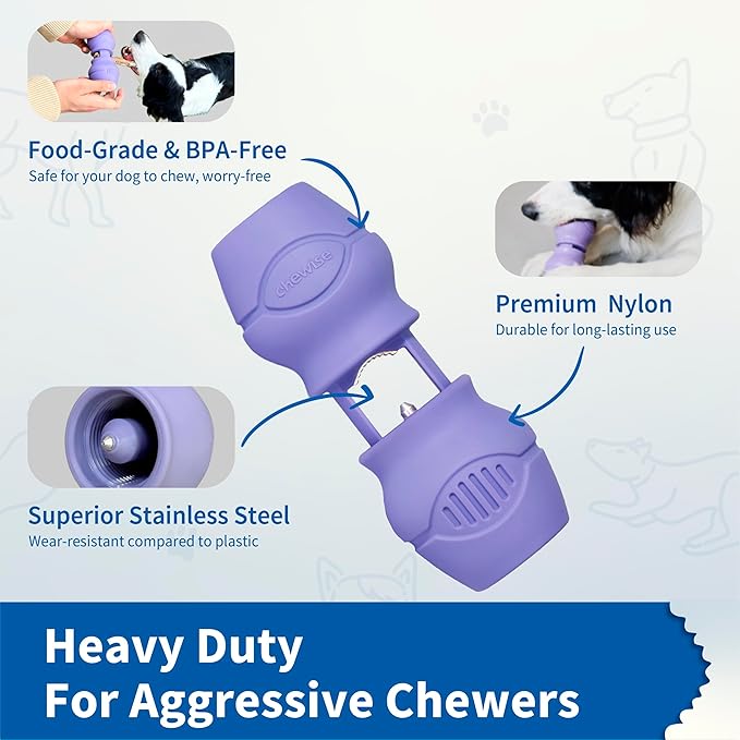 Chewise Bully Stick Holder, Improved Bully Sticks Holder, Ultimate Secure Heavy Duty, BPA-Free Safety Device to Prevent Choking, Fits Various Bully Sticks and Dog Sizes