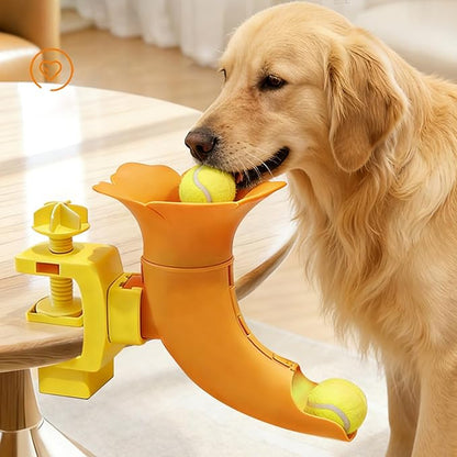 Automatic Ball - Interactive Dog Thrower, Long-Distance Launch with Adjustable Range, Non-Slip Tennis with Rechargeable Battery, Pet Ball Machine, Fetch Trainer for Small Dogs