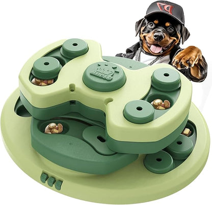 KADTC 3 Levels of Step-by-Step Challenge,Large Size,Beginner to Advanced Dog Puzzle Toys,3 Ways to Play,U.S. Brand & Design Treat Puzzles for Dogs Mental Stimulation Enrichment Food Slow Feeder Toy