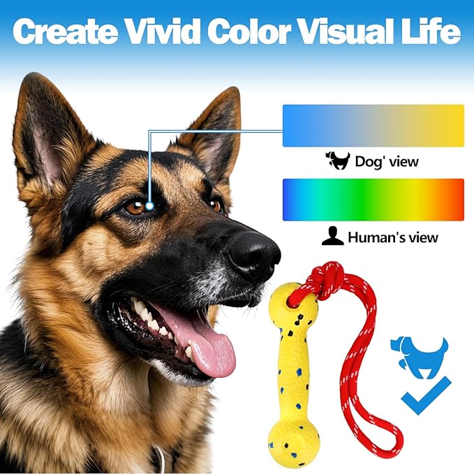 Mity rain Floating Dog Toys –E-TPU Water Pool Fetching Toy with Rope for Small Medium Large Pet, Bumper Shape Indestructible Interactive Dog Chew Toys for Summer Outdoor Training Fun (Yellow)