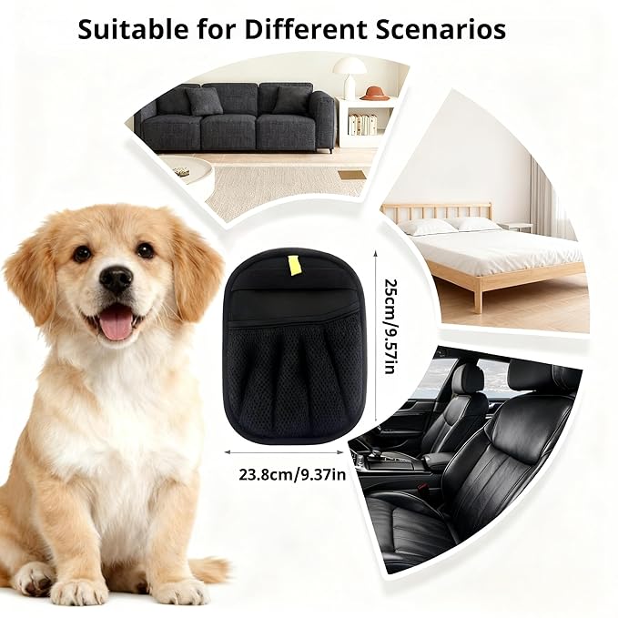 Pet Hair Removal Gloves for Dogs & Cats, Reusable & Washable Brush Pet Hair Remover for Couch, Carpet, Car Seat & Laundry