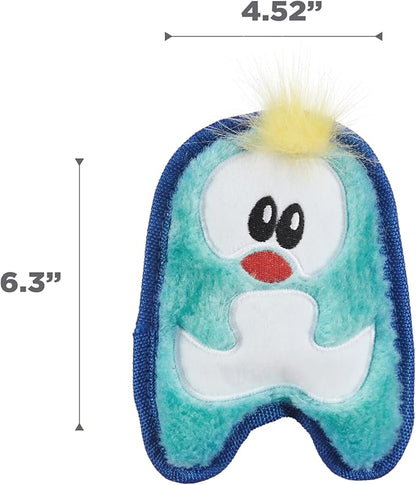 Outward Hound Durablez Minis – Squeaky Plush Dog Toy,No Stuffing for Less Mess,Interactive & Tough,Jumbo Squeaker,Puppies & Small Dogs,Penguin,6.3",(Pack of 2)
