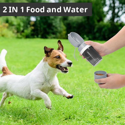 Pet Water Bottle Leak Proof Portable - Dog Water Dispenser with Drinking Bowl, Puppy Travel Accessories for Outdoor Walking, Hiking, Running