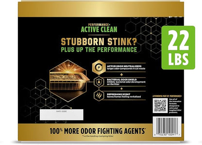 Purina Tidy Cats Performance Plus Active Clean Scented Clumping Multi Cat Litter - 22 lb. Box
