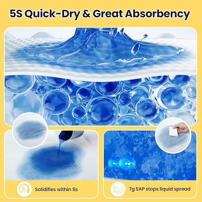 Puppy Pads 100 Count 30"x26", Great Value Potty Pads for Dogs XL, Large Pee Pads Piddle Pads for Pet Training, Leak-Proof Dog Pee Pads for Doggy Daily Use