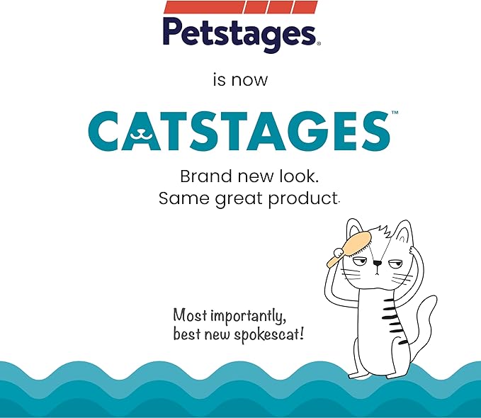 Catstages Plaque Away Pretzel Cat Toy – Interactive Catnip Dental Chew Toy to Help Clean Teeth, Fun for Play and Chewing, Orange (Pack of 2)