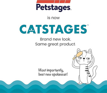 Catstages Plaque Away Pretzel Cat Toy – Interactive Catnip Dental Chew Toy to Help Clean Teeth, Fun for Play and Chewing, Orange (Pack of 2)