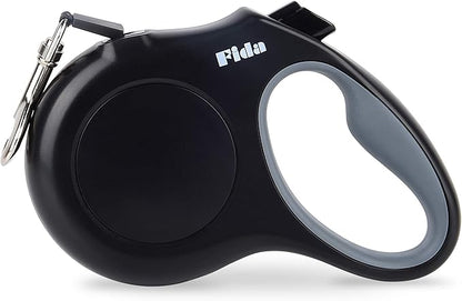 Fida Heavy Duty Retractable Dog Leash,16 ft Dog Walking Leash for Small Medium Dogs up to 44 lbs, Tangle Free. (Medium, Black)