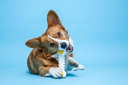 Hartz Chew ‘n Clean Twisty Bone Dog Chew Toy, Bacon Scented Chew Toy for Moderate Chewers, Small/Medium, Color Varies (Pack of 2)