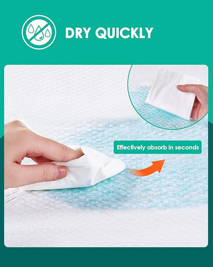 JollyMate Punny Pee Pads 22"x22", 100 Pack Strong Absorption & Leak-Proof Dog Pee Pads, Waterproof and Quick-Dry Pee Pads for Dogs and Cats, Rabbits
