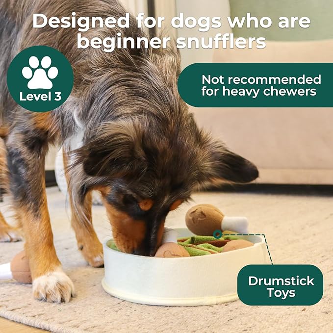Dog Enrichment Toys Interactive Dog Treat Puzzle, Squeaky Dog Toys, Machine Washable Puzzle Hide Treats for Slow Feeder, Made of Recycled Materials, All Breed Sizes