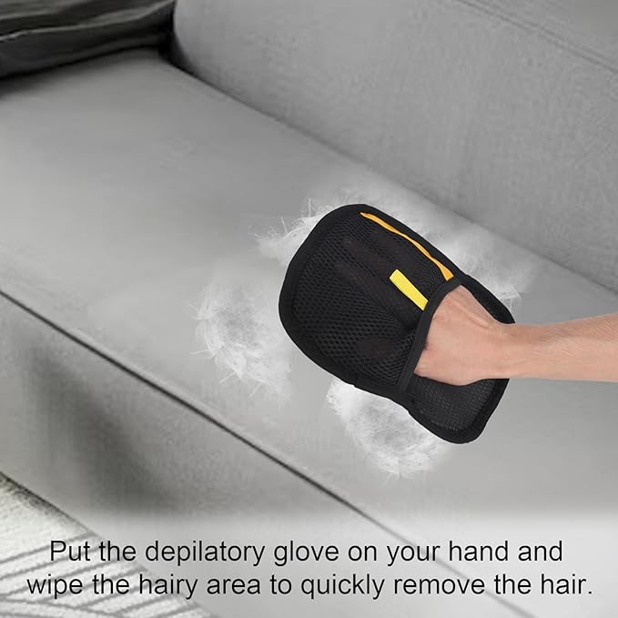 4pcs Pet Hair Remover Gloves & Cat Self Groomer Brush Set, Reusable Electrostatic Fur Removal Tool for Cats & Dogs Ideal for Furniture Carpets Couch Clothes and Grooming
