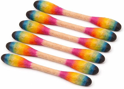 Glaciart One Swabs Cat Toys with Catnip - 6 Pk | Durable for Chew, Cute Cat Toys Interactive Kitty for Boredom, Exercise, & Play | Filled w/Organic Catnip for Anxiety & as Digestive Aid | Gift Idea