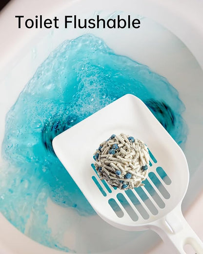 Mixed 4-in-1 Clumping Cat Litter 16.5 lb, Odor Control and Rapid Clumping, Water Absorbent and Flushable, Dust-Free, Multi-Cat, Bentonite Tofu Cat Litter, Milk Scent, 5.5lb/Pack