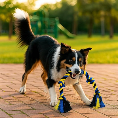Dog Rope Toys Heavy Chew Toys for Medium & Large Breed Dogs – Durable Rope Toy, for Teething, Chewing, and Interactive Play (7 pcs Dog Toys Combo)