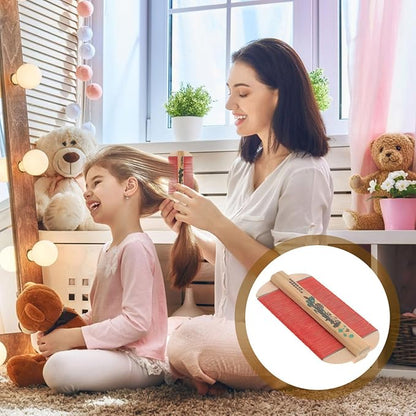 SUPVOX Double-Faced Wooden Hair Comb Removal Fine Tooth Comb for Pet Grooming Home Travel Outdoor Use
