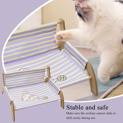 Cat Lounger, Cat Wall Hammock, Cats Sleeping Cat's Supplies, Elevated Bed, Detachable & Breathable Easy for Soothing Rest Multi Cats Households Indoor Living Room Bedroom Balcony
