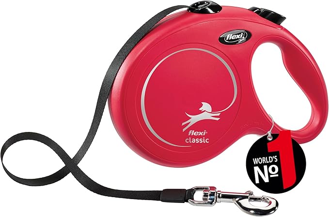Flexi Cl30T8.210.R Roll Leash New Classic L Tape 8 M, Red