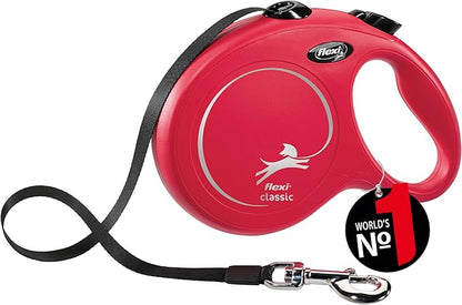 Flexi Cl30T8.210.R Roll Leash New Classic L Tape 8 M, Red