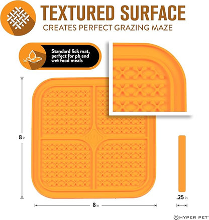 Hyper Pet IQ Treat Lick mat for Dogs, Dog Slow Feeder & Cat Lick mats | Great Alternative to Slow Feeder Bowls & Feeders | Perfect Dog Licking mat, Cat Puzzle & Enrichment Toys