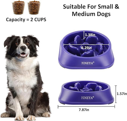 Slow Feeder Dog Bowls, Pet Supplies That Slow Down Eating, Pet Food Bowls, Maze Dog Puzzle Feeder for Medium Breed