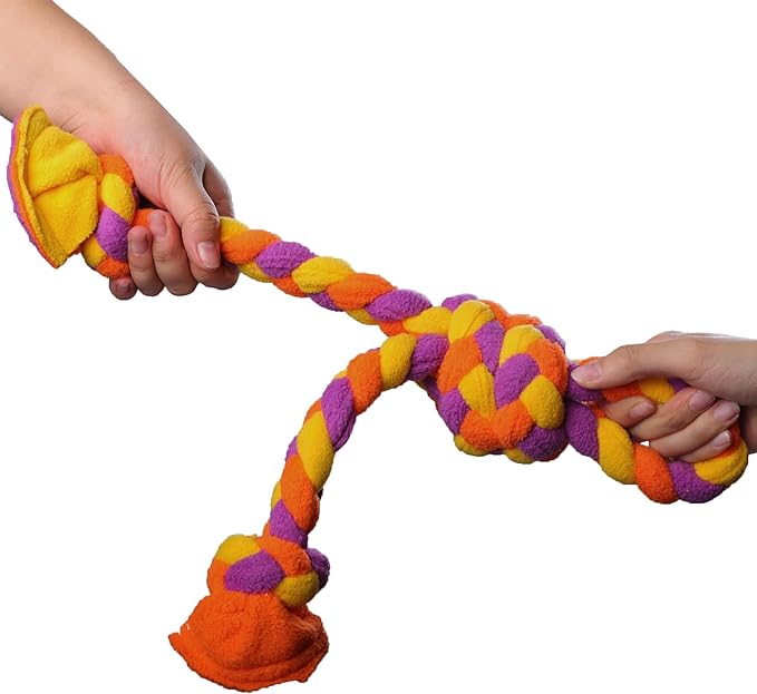 Tall Tails G.O.A.T. Greatest of All Toys Braided Soft Tug Toy for Dogs