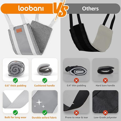 LOOBANI Dog Sling for Medium Dogs Hind Leg Support, Portable Dog Lift Harness for Back Legs, Comfortable Leg Support Assistance for Elderly Dogs with Hip, ACL Brace, Senior, Injured