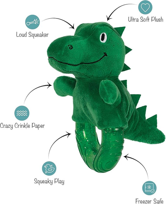 Fringe Studio Rubber Dog Toy, Unleash THE Dino, Pet Shop Collection (519080)