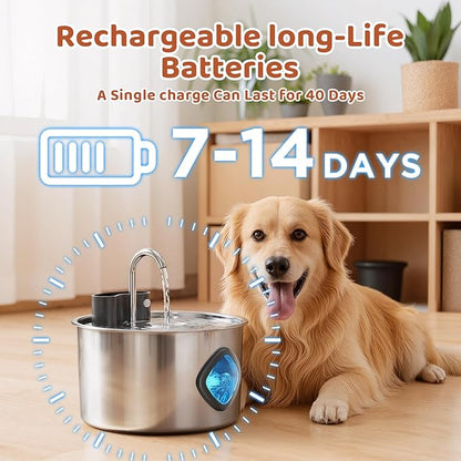 Cat Water Fountain Filter Replacement 12-Pack (8 Carbon Filters + 4 Pump Sponges) Compatible with 2.2L/3L/3.2L/3.5L Stainless Steel Pet Fountains