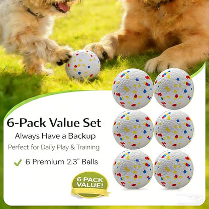 Dog Toy Balls, 2.3 Inch ETPU Material, Replacement Balls for Automatic Ball Launcher Machine, Perfect for Small & Medium Dogs, Perfect for 2.3 Inch Automatic Launcher