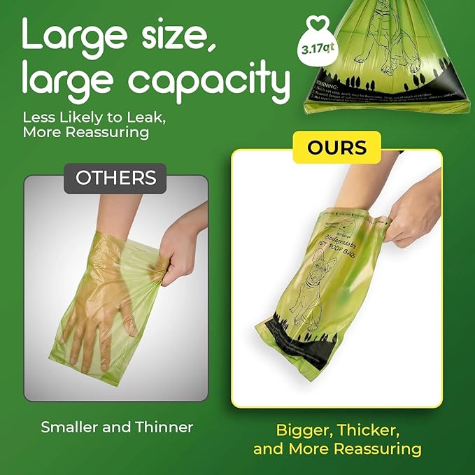 ATIFBOP Biodegradable Dog Poop Bags 720 Count 48 Rolls, Leak Proof and Thicken Pet Poop Bag (Scented)