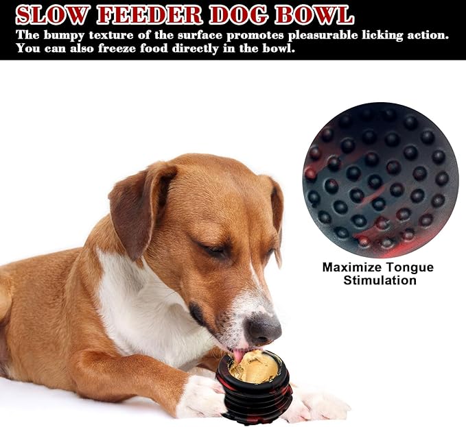 Yipetor Dog Toy, Frozen Dog Treats to Keep Dogs Busy, Interactive Treat Dispensing Dog Toy Puzzle, Interactive Chew Toys for Puppy Small Medium Dog, Power Chewer, Durable Rubber-Easy to Clean (Medium)